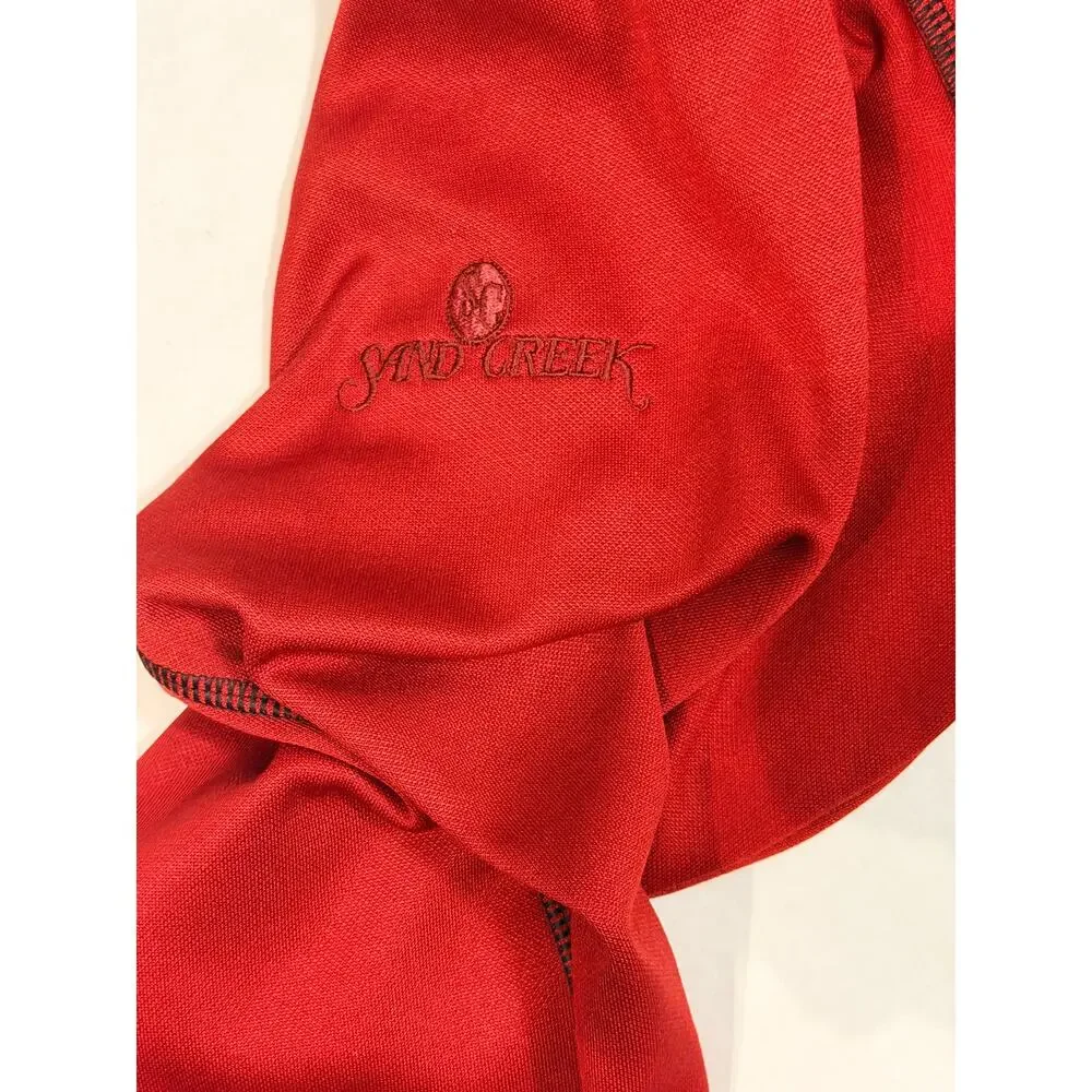 Nike Golf Therma-FIT 1/4 Zip Pullover Men's M Red Fleece Sand Creek Golf